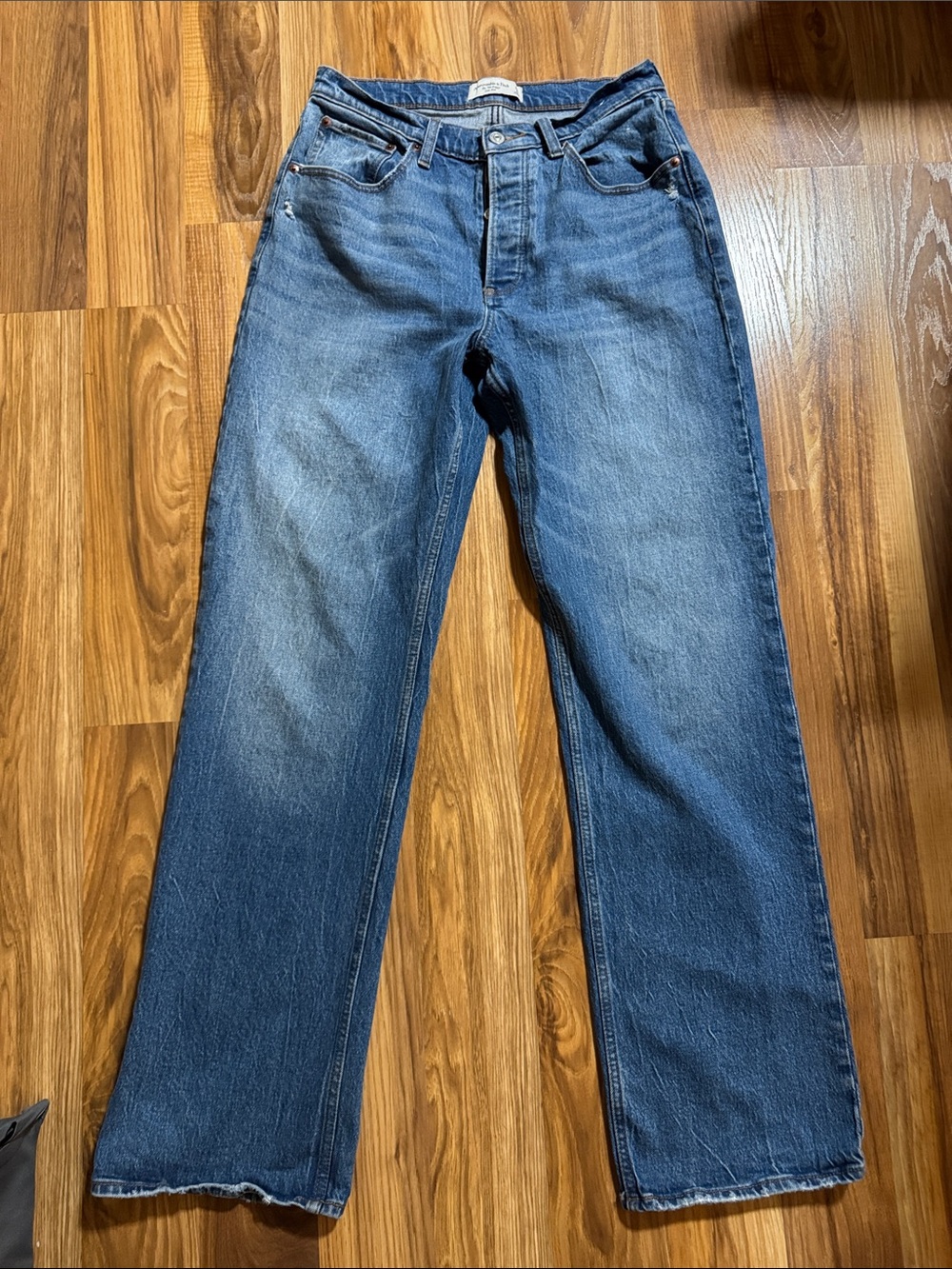 Women’s Abercrombie & Fitch The 90’s Baggy Low Rise Button Fly Jeans Size 28/6L